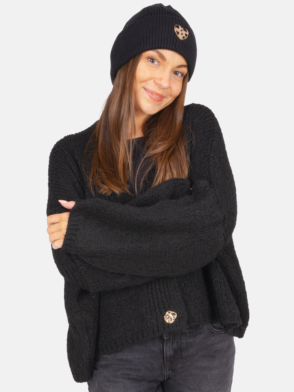 Damen Mütze mit Herz - Zoe