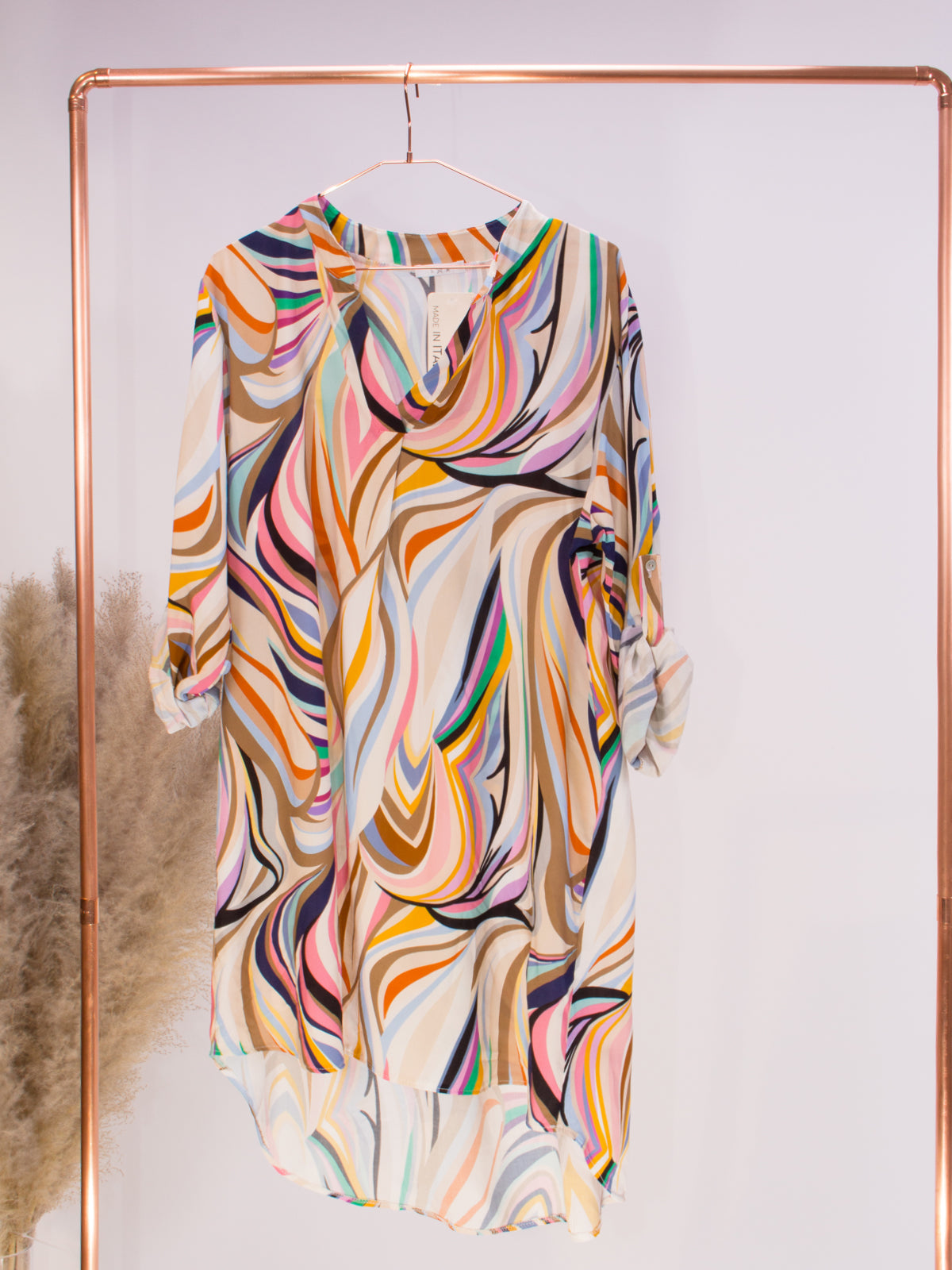 Kleid - weiss bunt - Kelsy May