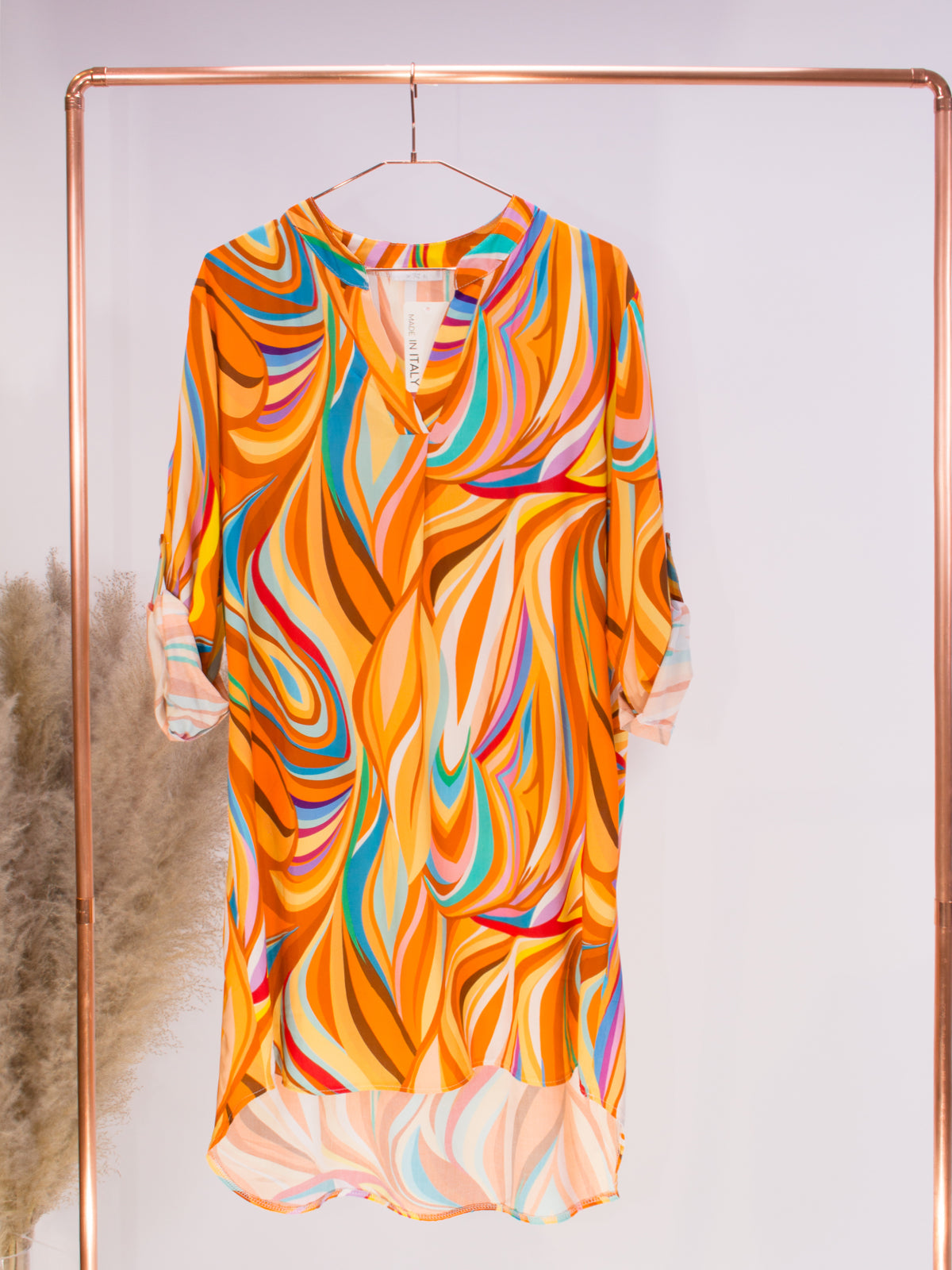 Kleid - orange bunt - Kelsy May