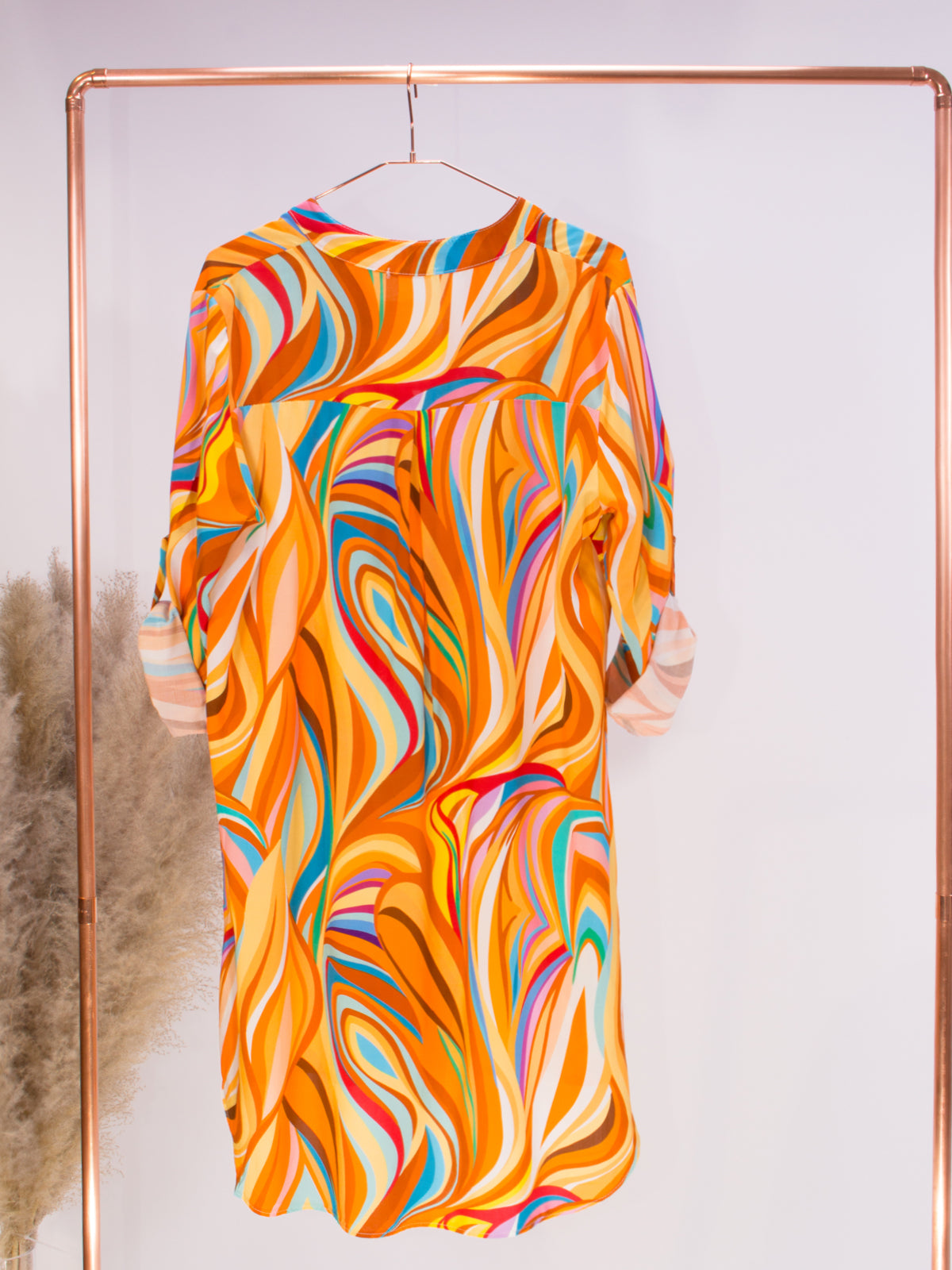 Kleid - orange bunt - Kelsy May