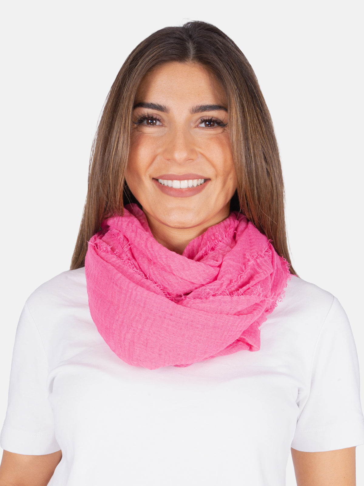 Schal gewellt, dünn & leicht - light pink - Isabella