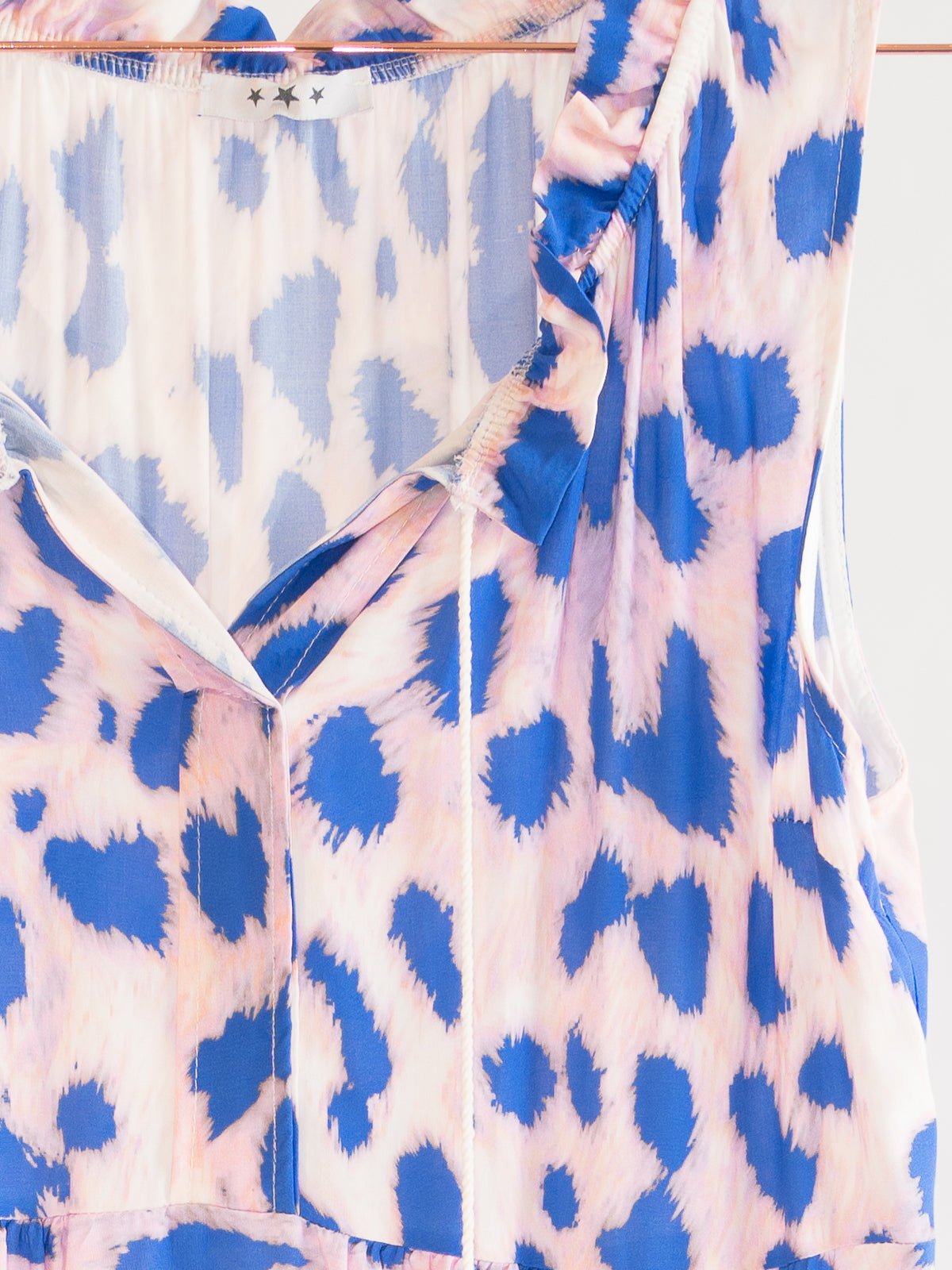 Langes, ärmelloses Kleid - rosa blau - Mila