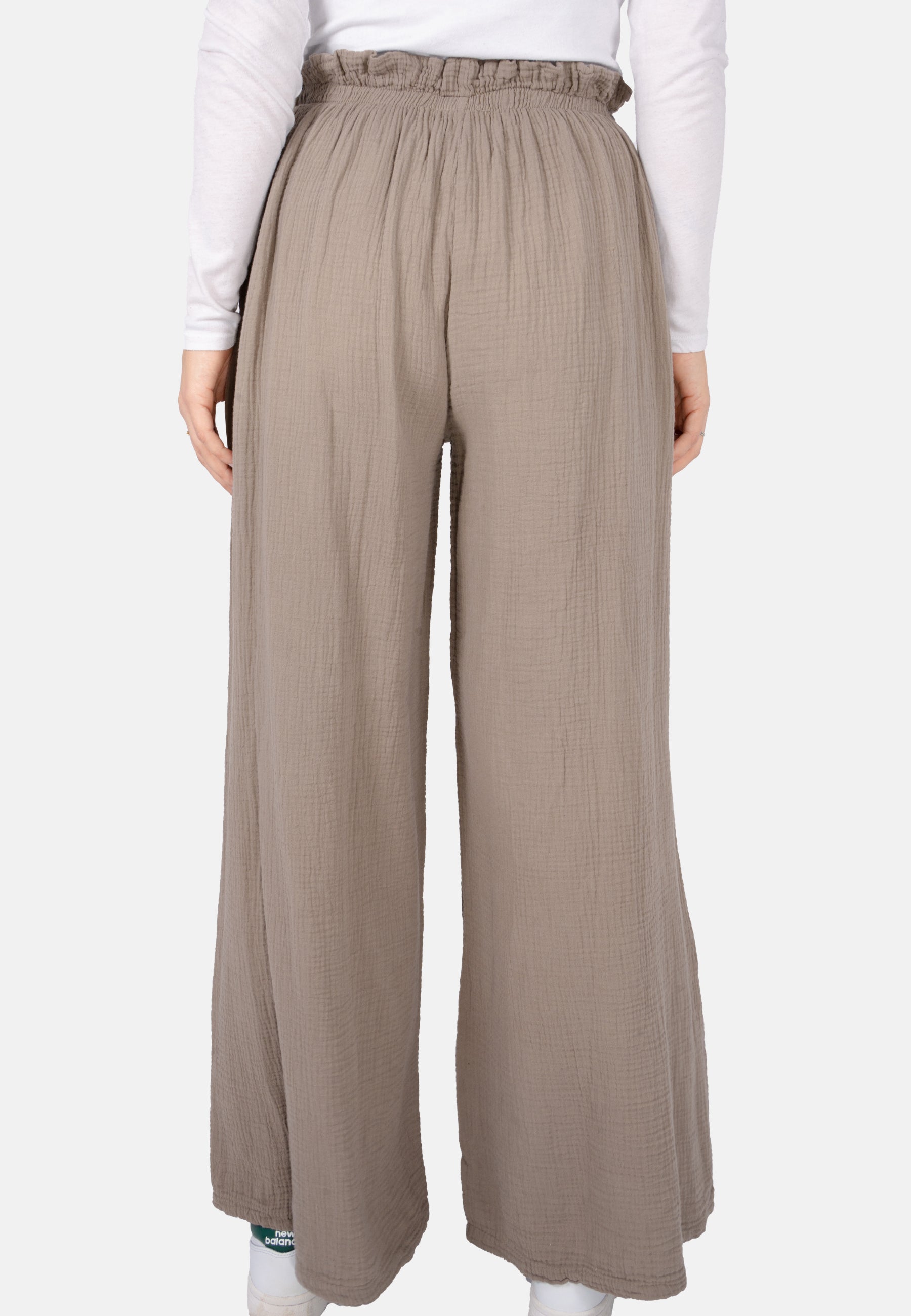 Lockere Musselinhose - taupe - Liska