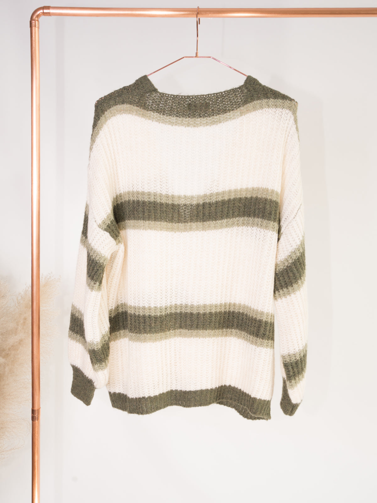 Strick Cardigan - creme khaki