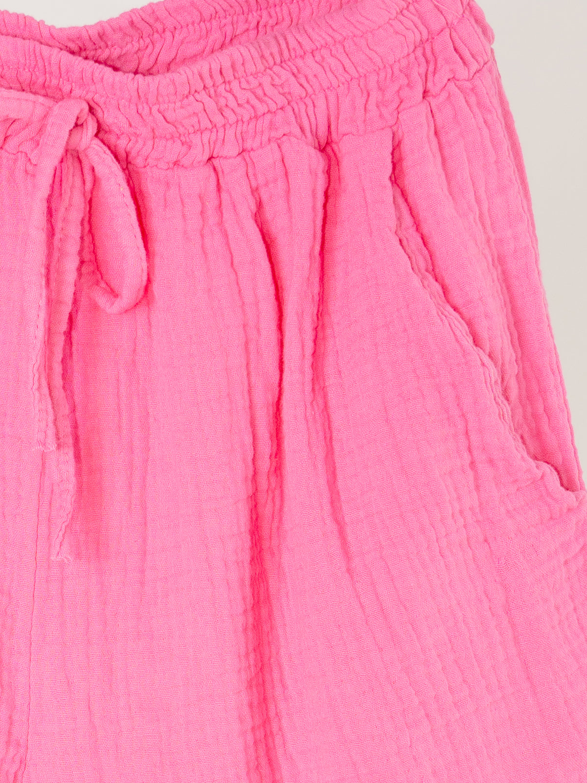 Kurze Musselin Shorts - pink - Holy