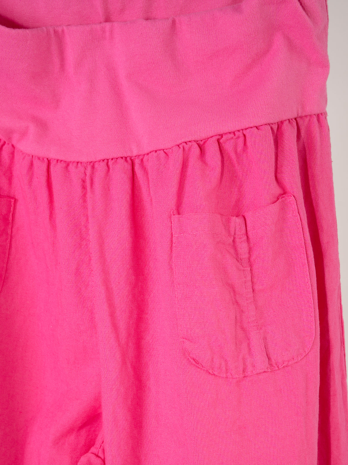 Lockere Damen Leinenhose - pink - Clara