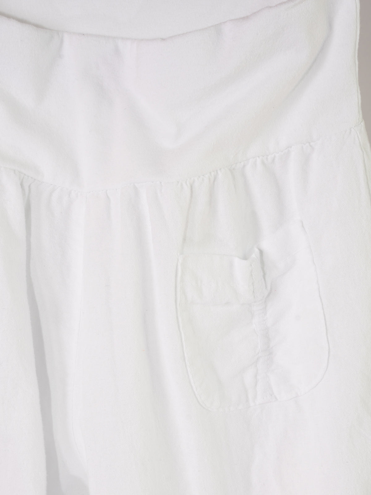 Lockere Damen Leinenhose - weiß - Clara