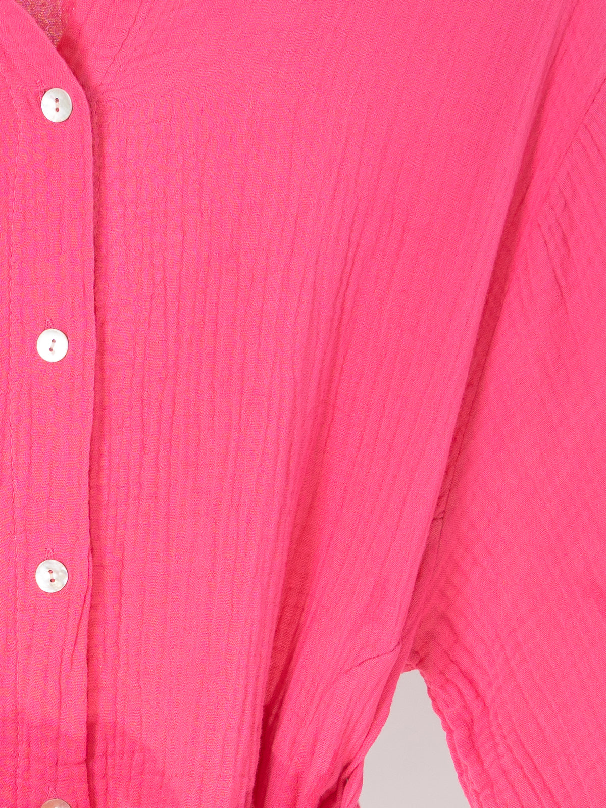 Musselin Kleid mit Bindegürtel - pink - Melci