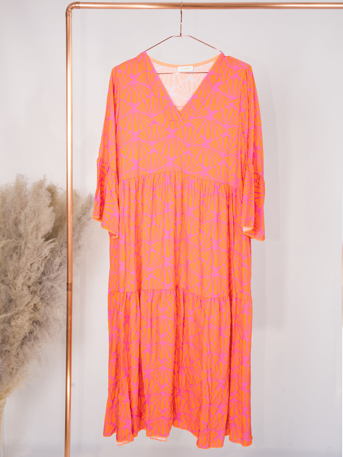 Langes Kleid - pink orange - Pinky