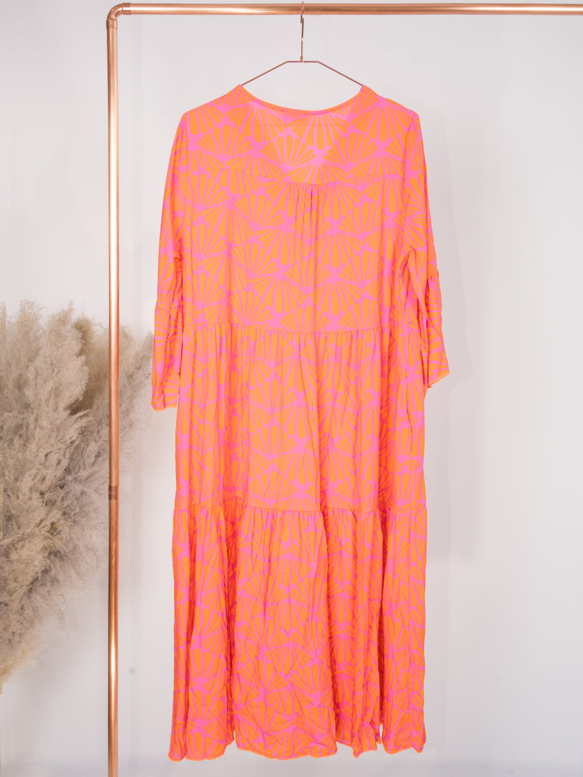 Langes Kleid - pink orange - Pinky