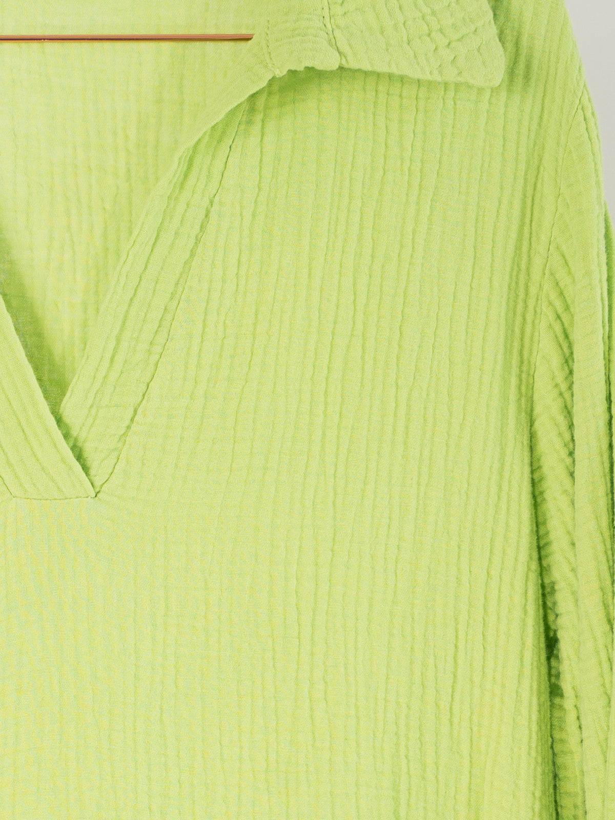 Musselin Blusenkleid - apfelgrün - Susan