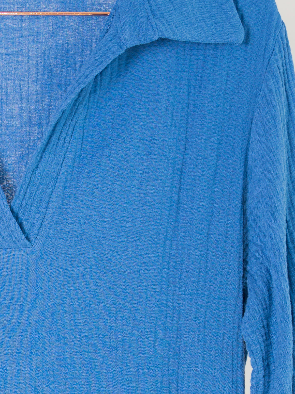 Musselin Blusenkleid - atlantic blue - Susan