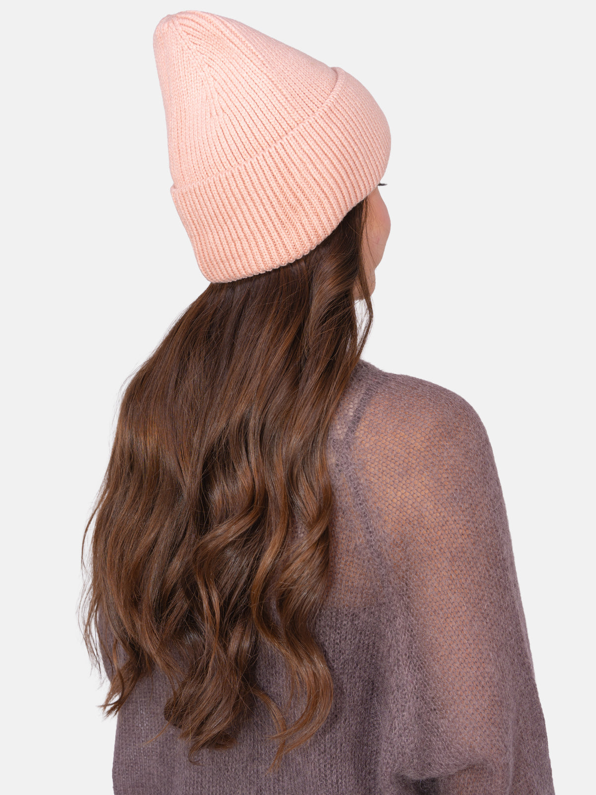 Beanie Mütze mit Schneeflocke #Farbe_Rosa