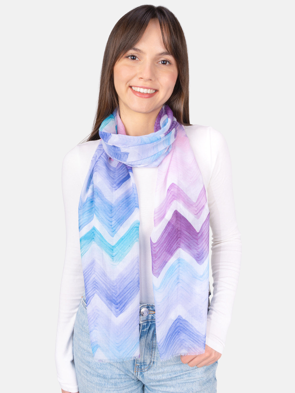 Schal Mimi Aquarell Zickzack