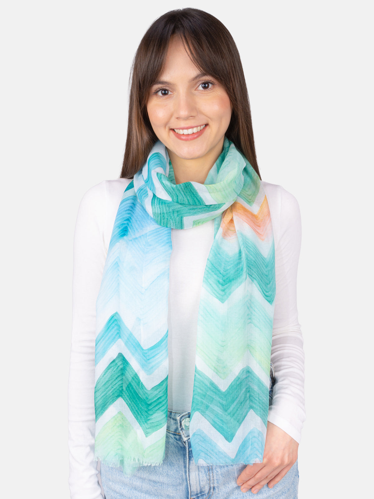Schal Mimi Aquarell Zickzack