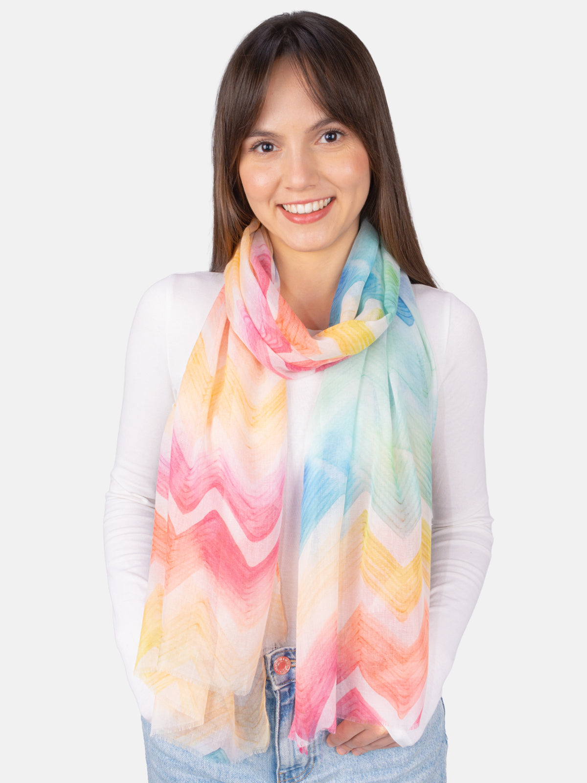 Schal Mimi Aquarell Zickzack