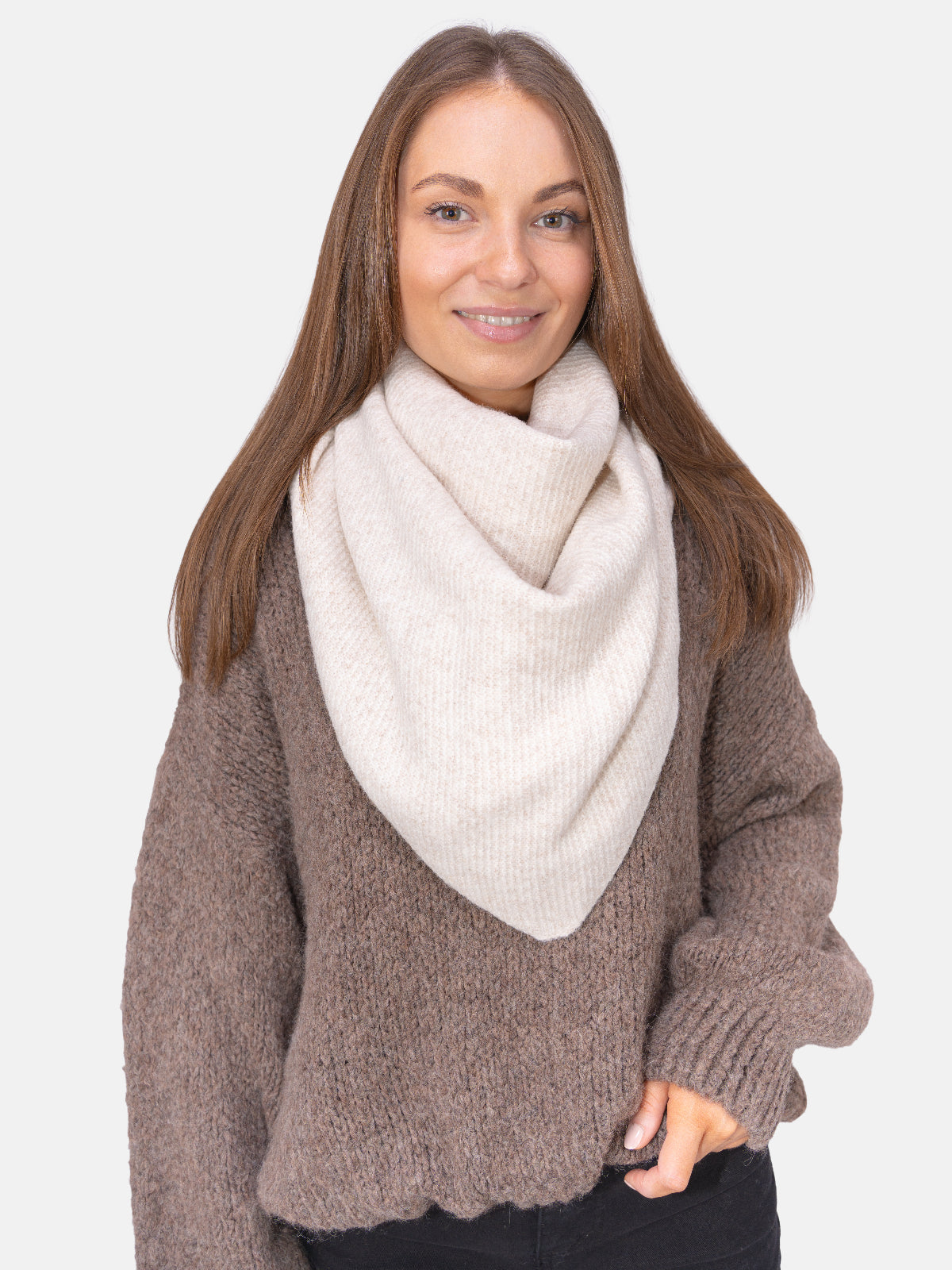 Dreieck Schal Dakota #Farbe_Creme