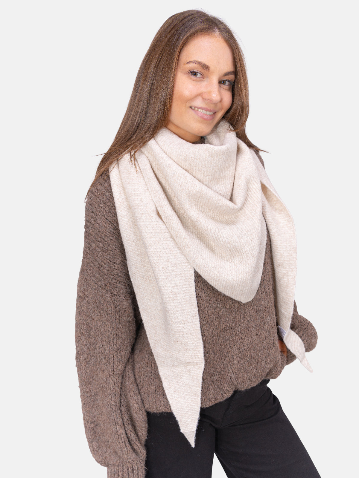 Dreieck Schal Dakota #Farbe_Creme