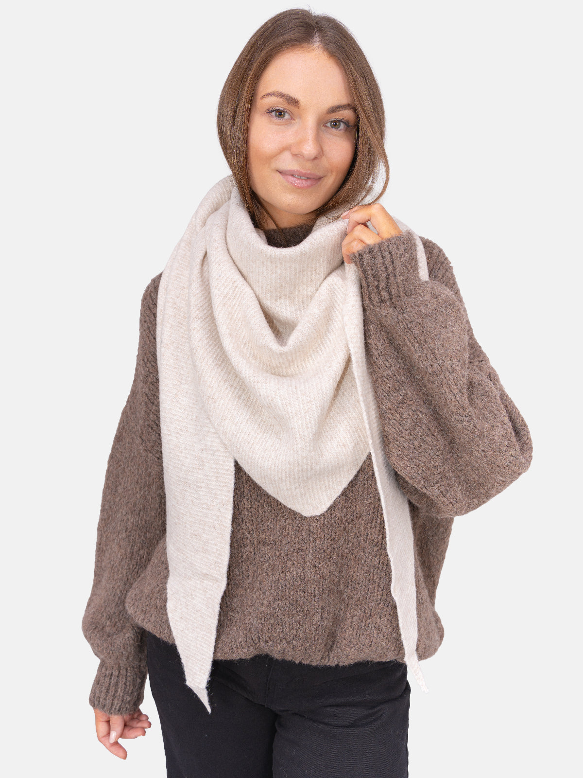Dreieck Schal Dakota #Farbe_Creme