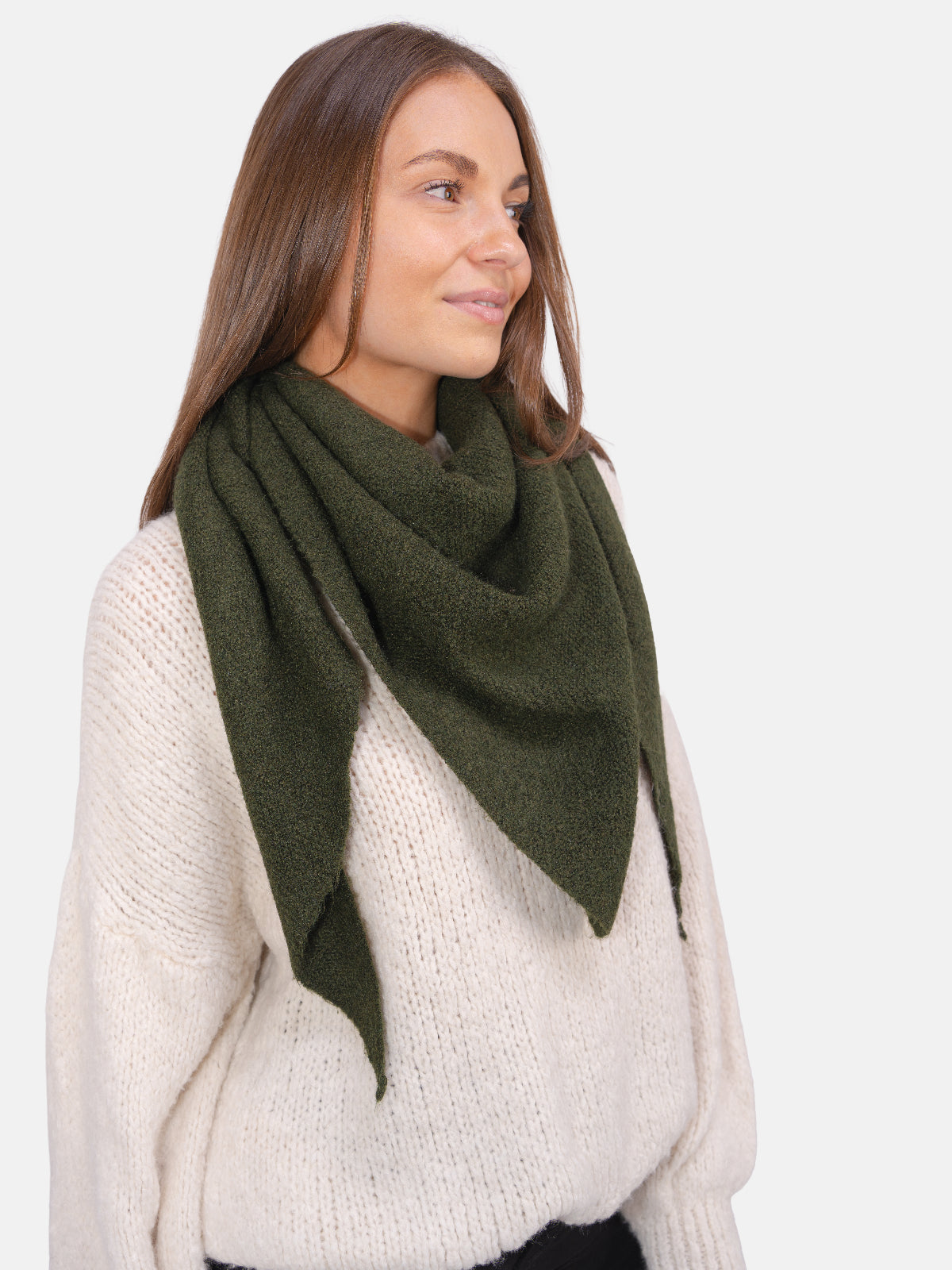 Dreieck Schal Dakota #Farbe_Dark Khaki