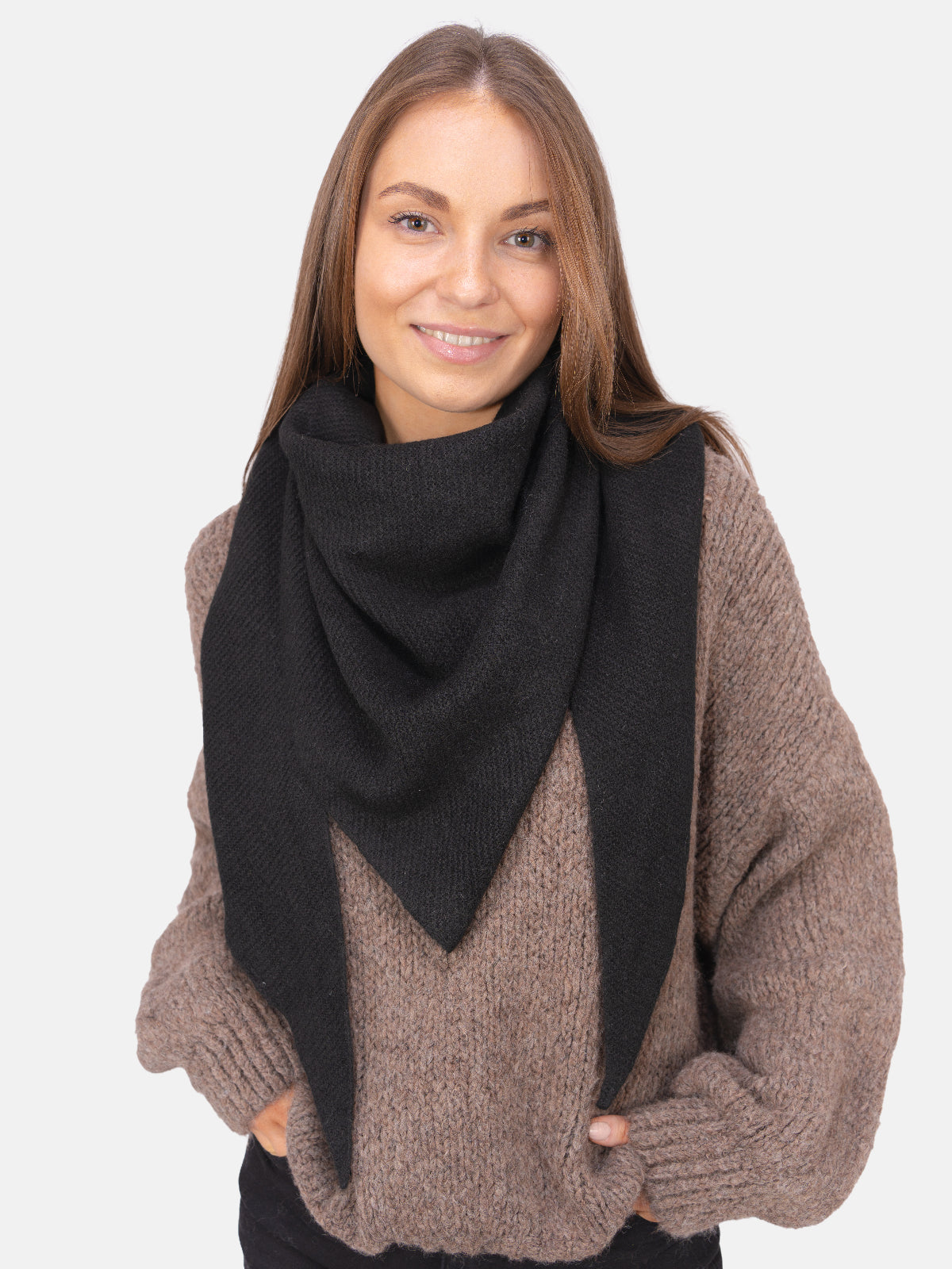 Dreieck Schal Dakota #Farbe_Schwarz