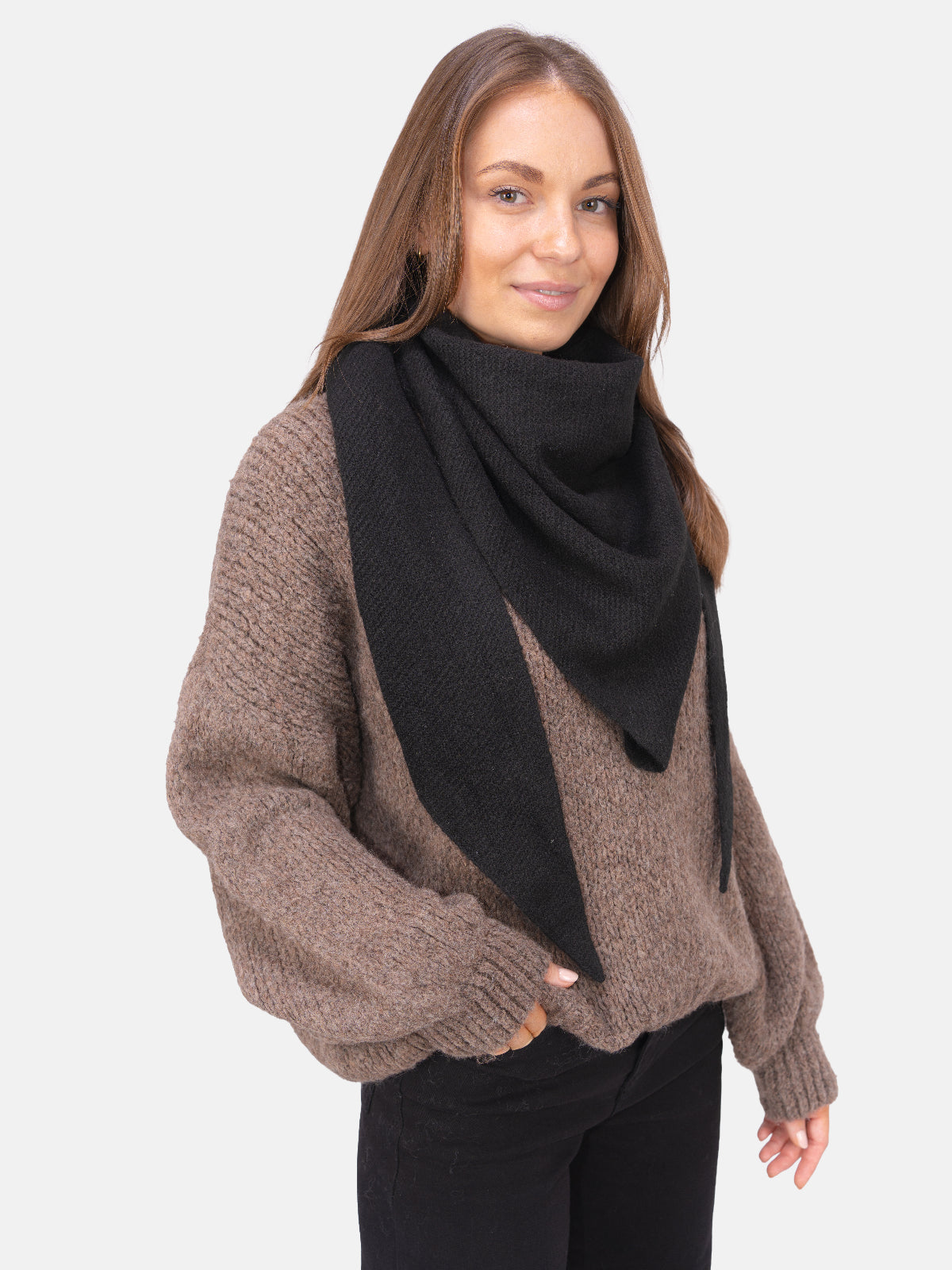 Dreieck Schal Dakota #Farbe_Schwarz