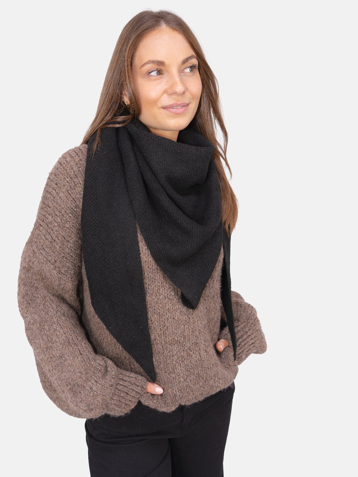 Dreieck Schal Dakota #Farbe_Schwarz