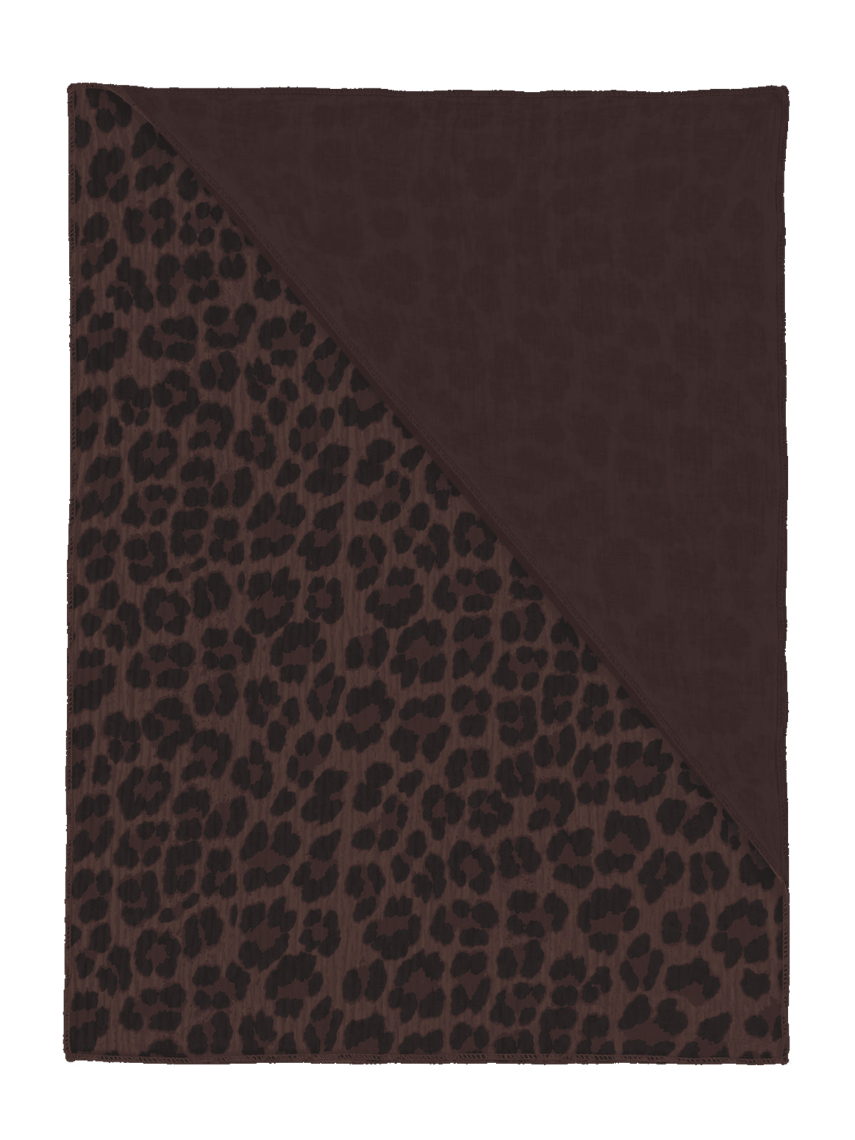 Musselin Schal Rechteck Leo #Farbe_Mokka Leo