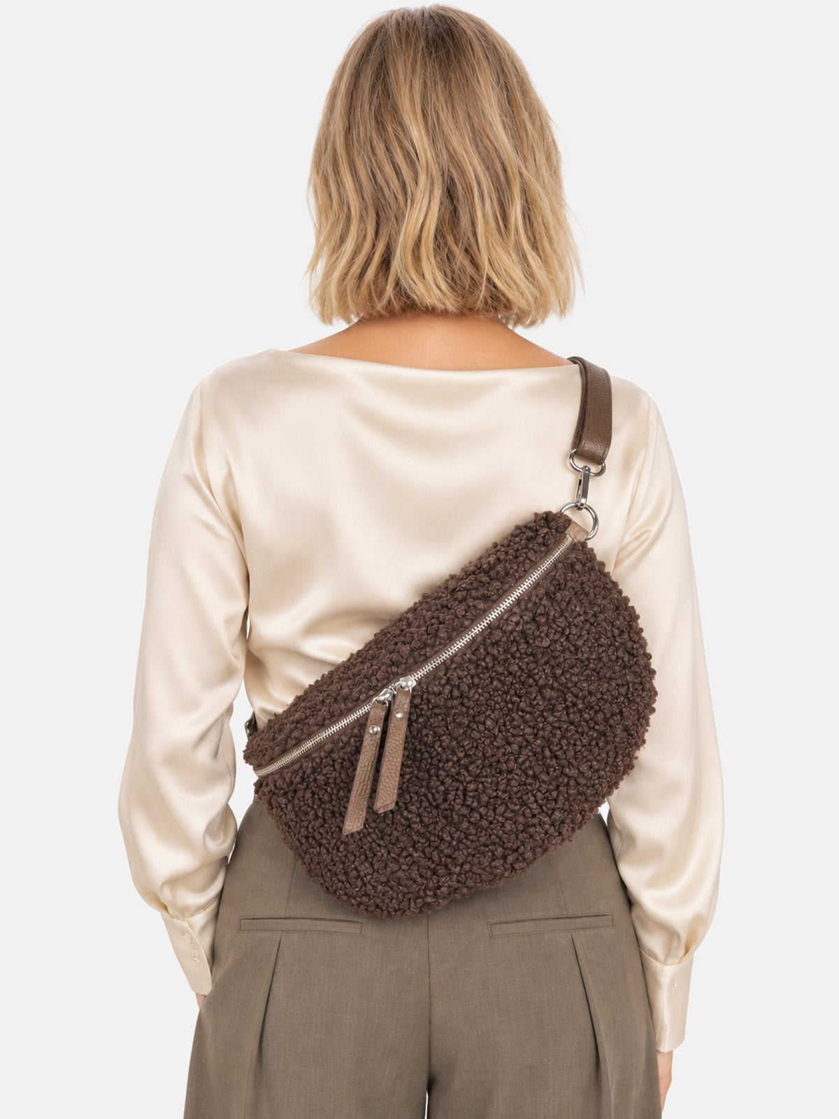Stofftasche Fluffy in Dark Taupe #Farbe_Dark Taupe
