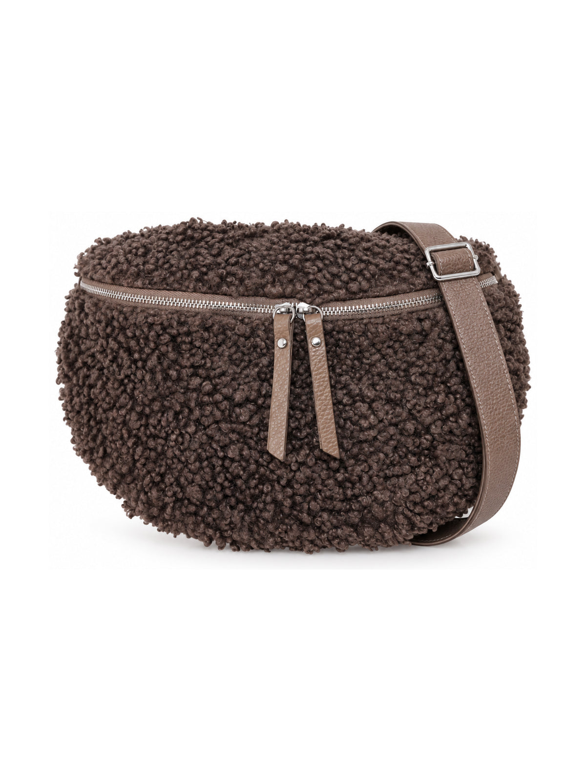 Stofftasche Fluffy in Dark Taupe #Farbe_Dark Taupe