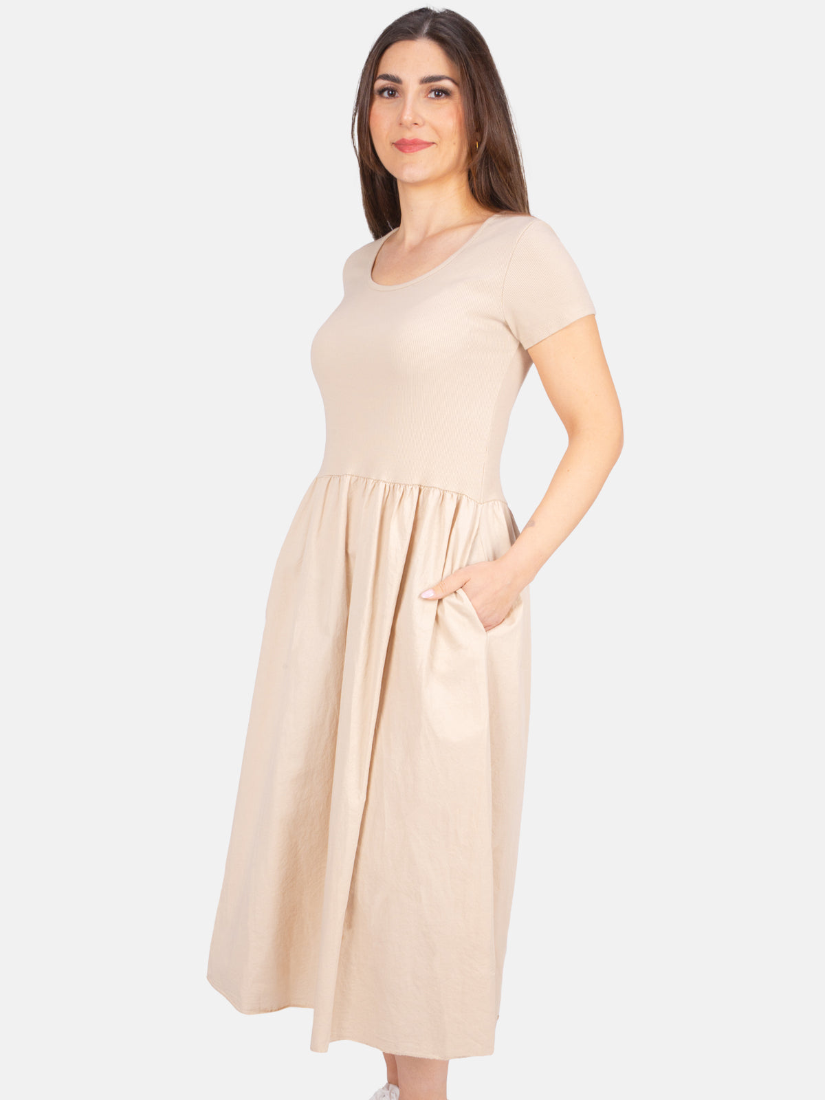 Lockere Damen Maxi Kleid - Ayda