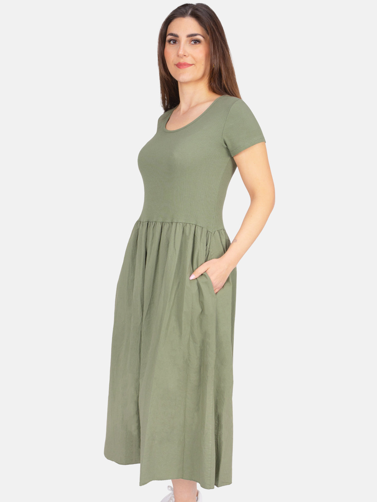 Lockere Damen Maxi Kleid - Ayda