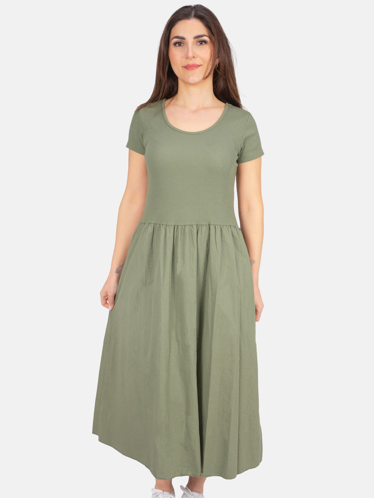 Lockere Damen Maxi Kleid - Ayda