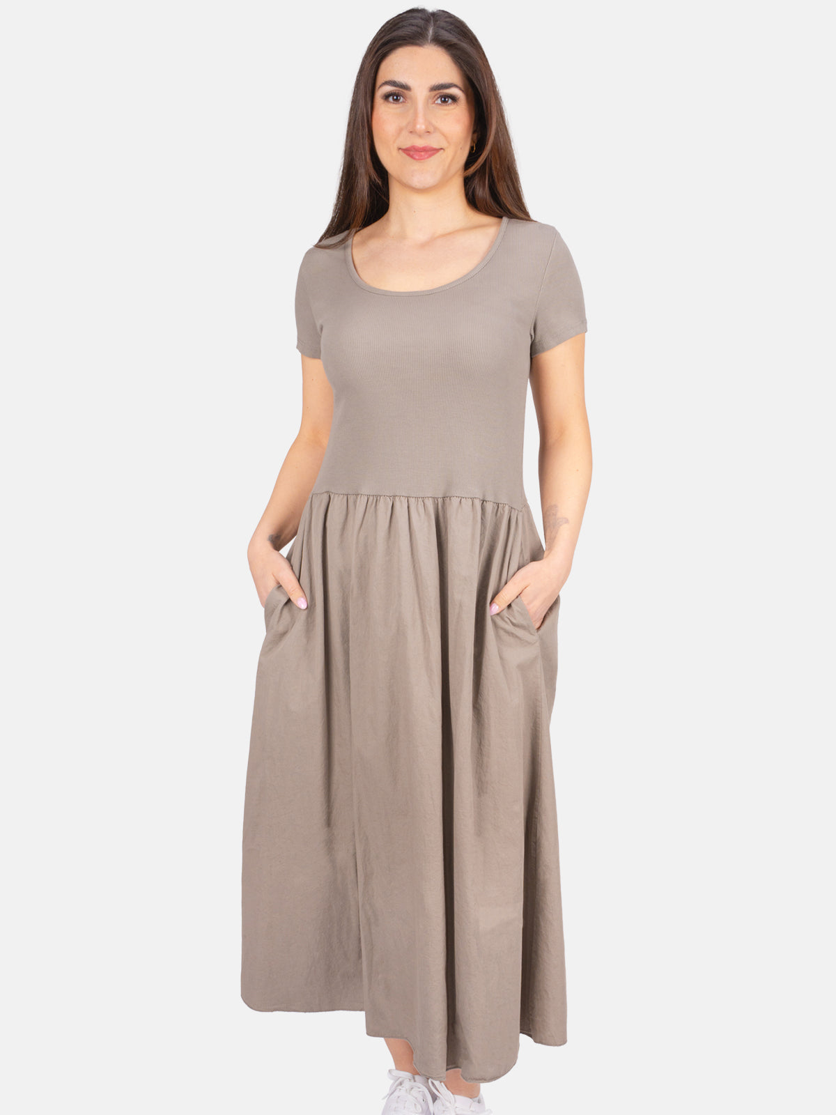 Lockere Damen Maxi Kleid - Ayda