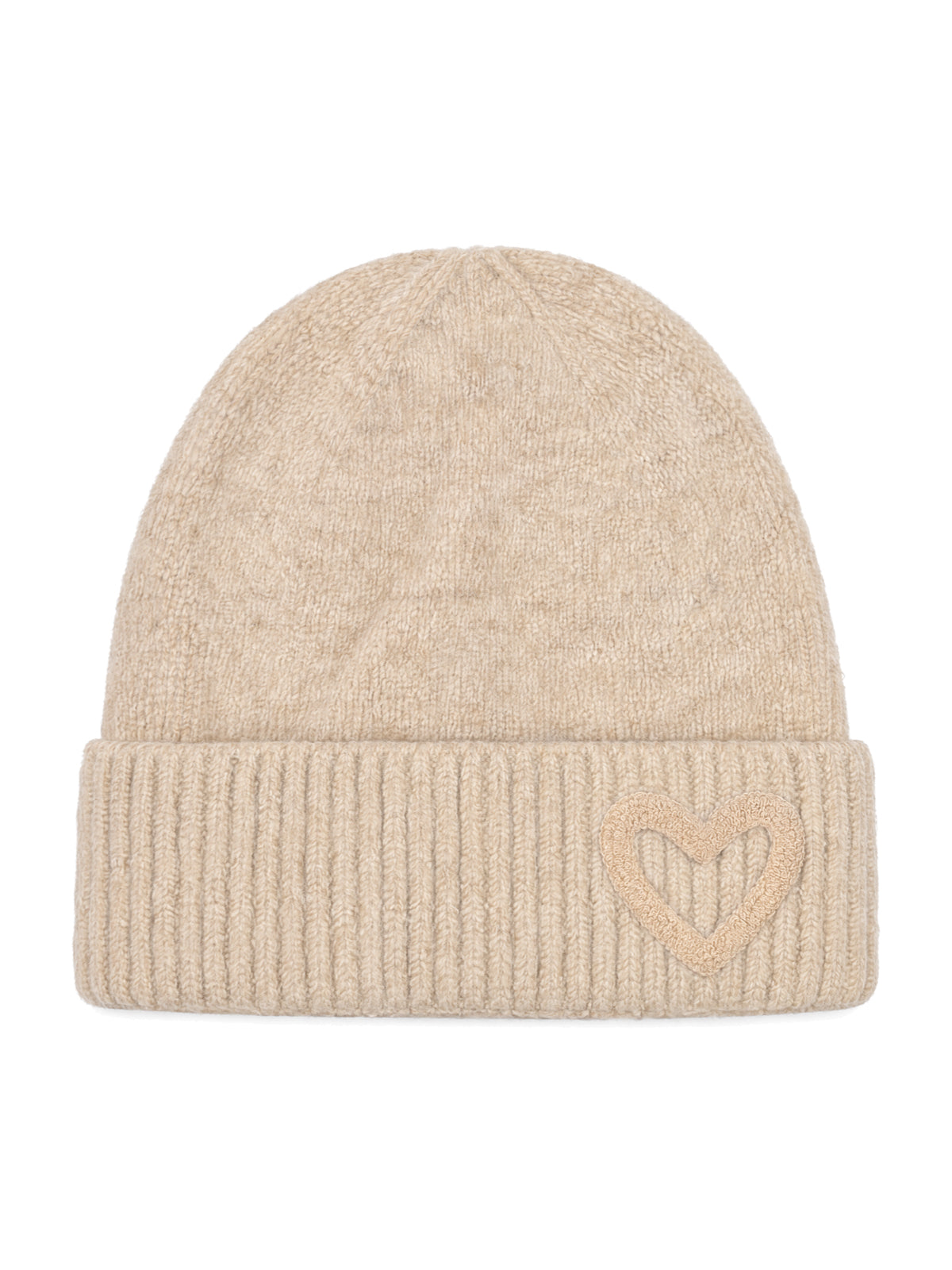 Beanie Mütze mit Herz Siena #Farbe_Beige