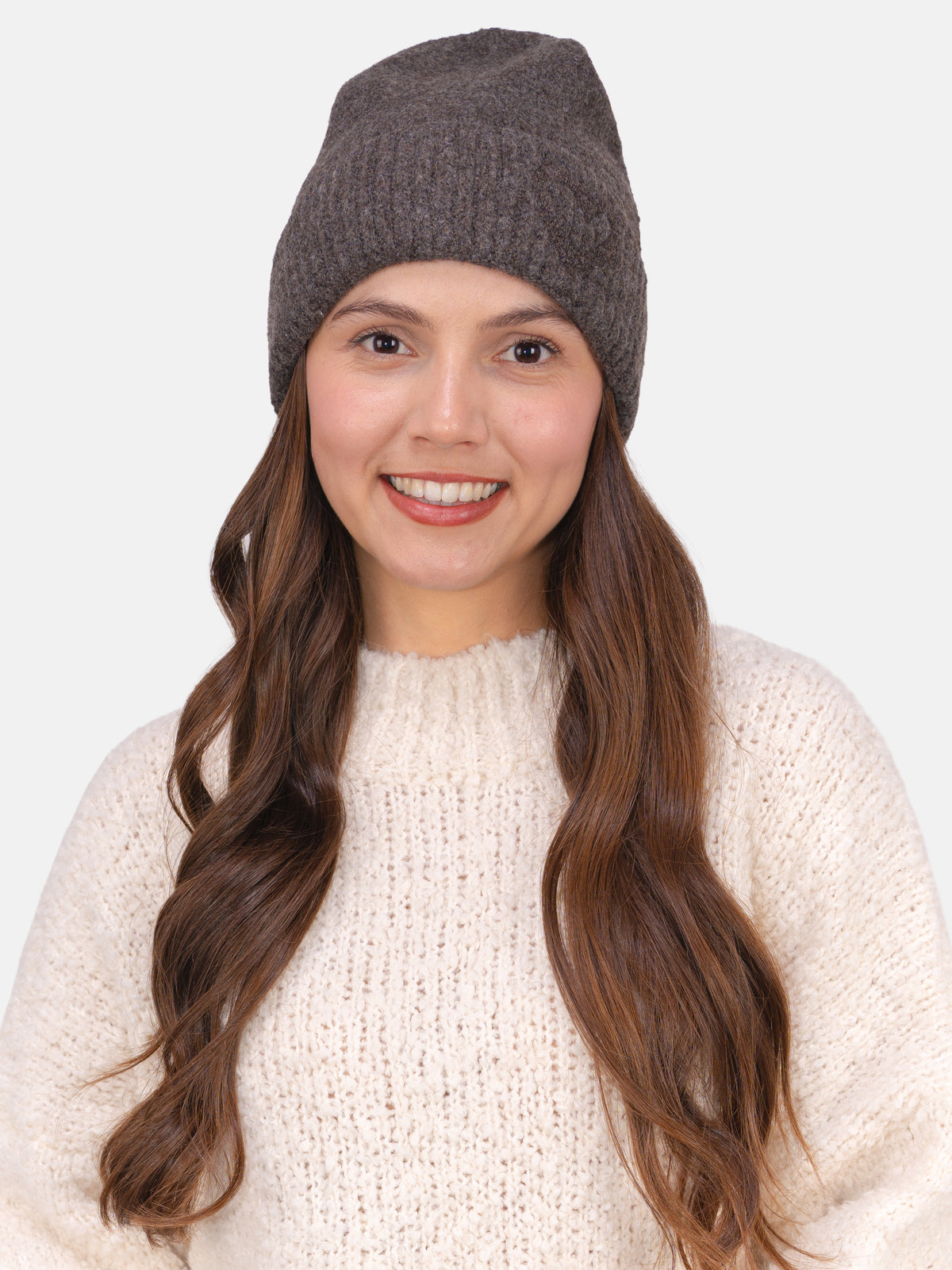 Beanie Mütze mit Herz Siena #Farbe_Dark Coffee