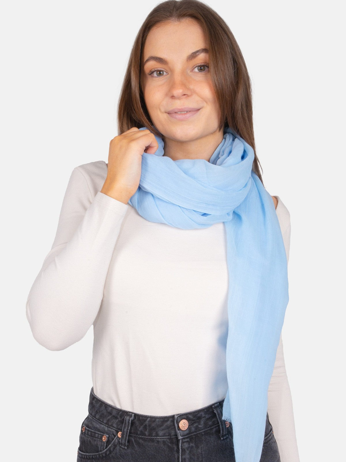 Schal Alessandra in Babyblau #Farbe_Babyblau