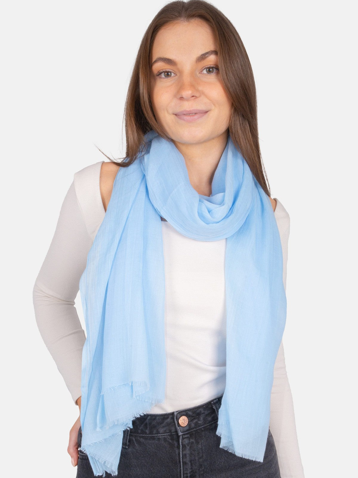 Schal Alessandra in Babyblau #Farbe_Babyblau