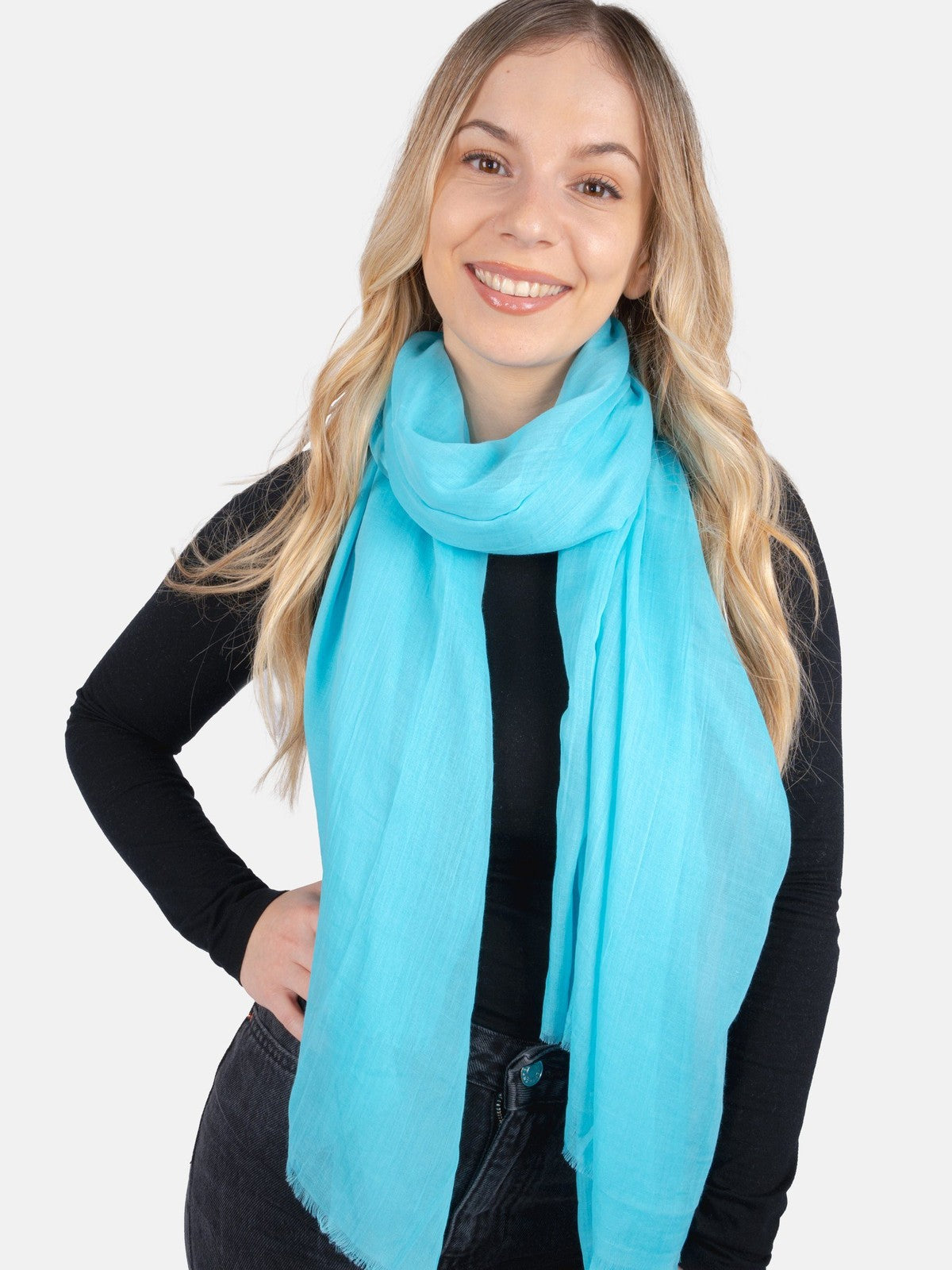 Schal Alessandra in Türkis #Farbe_Türkis