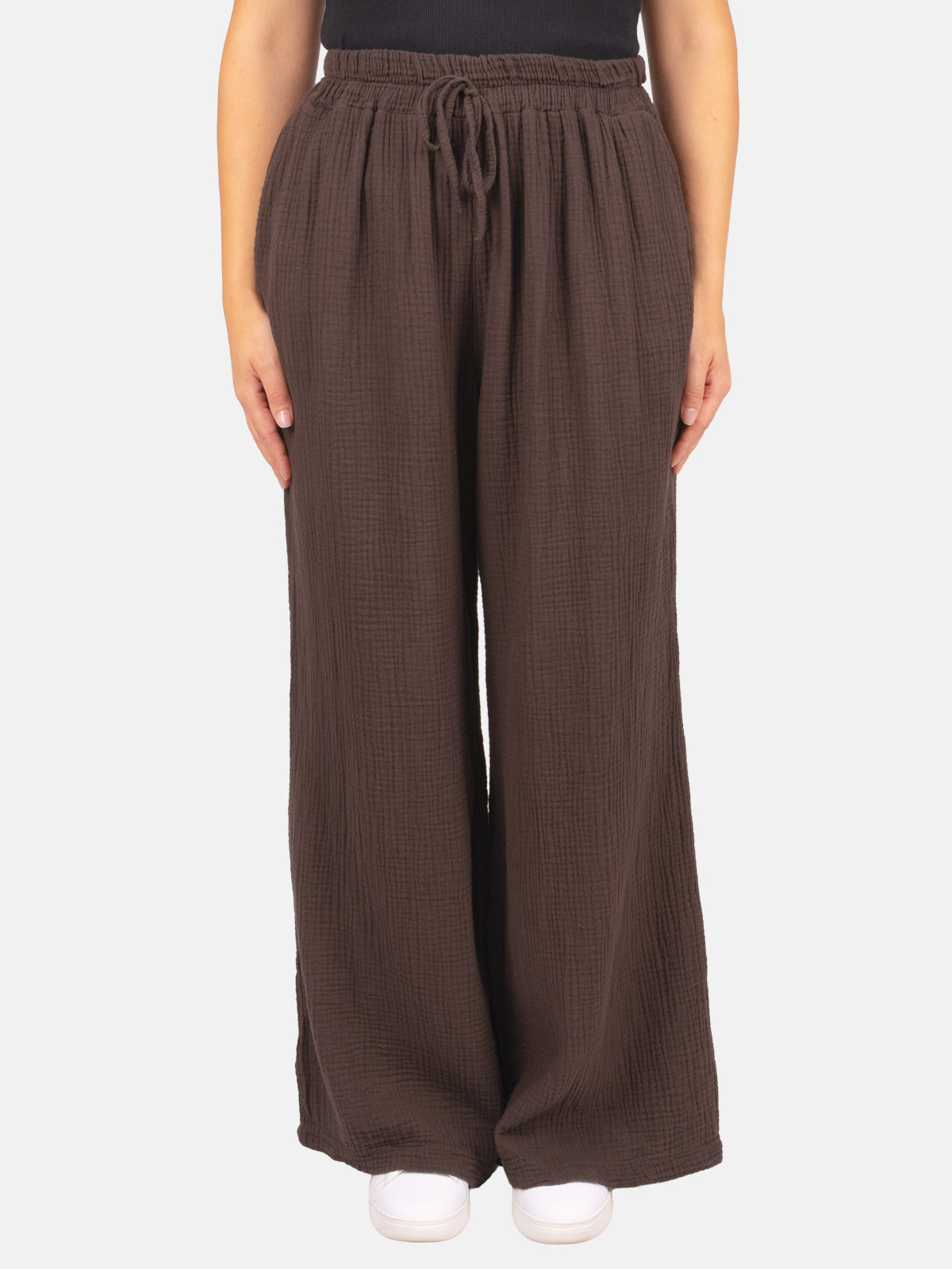 Musselin Hose weit mit elastischem Bund - Ayana