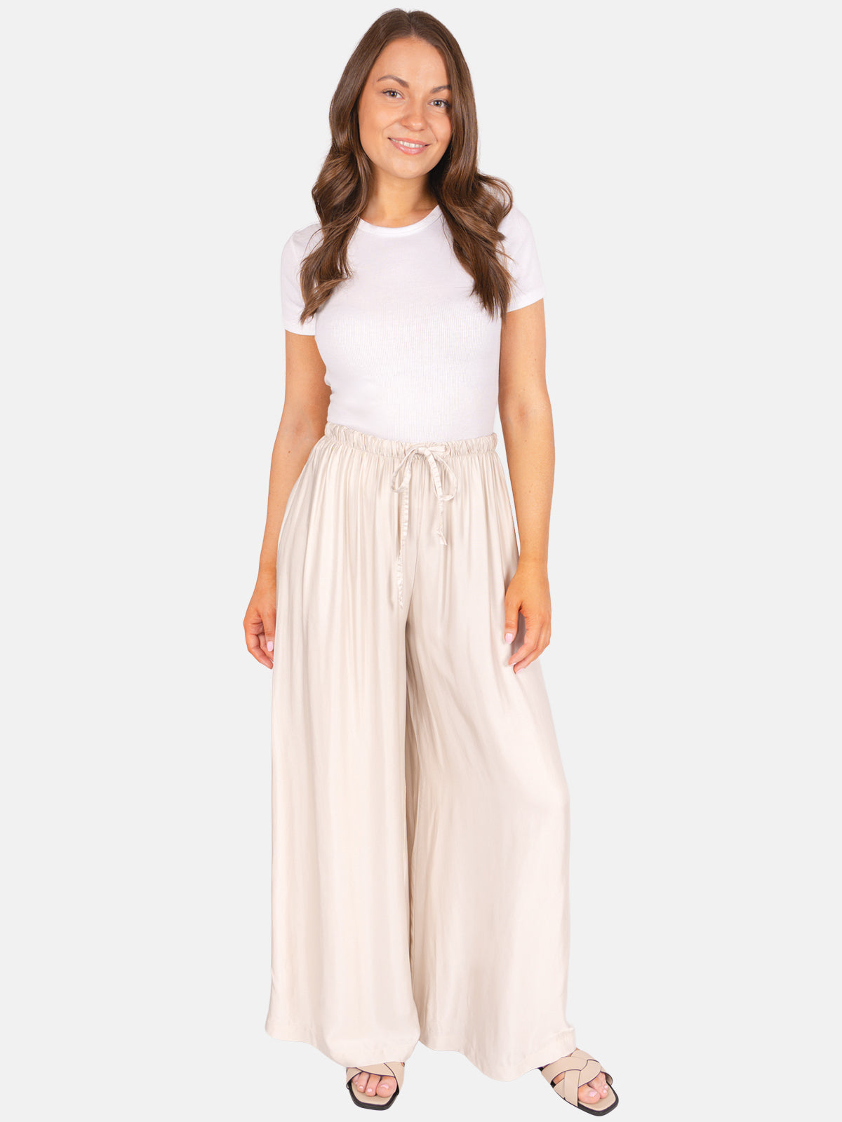 Satinhose loose fit - Bianca