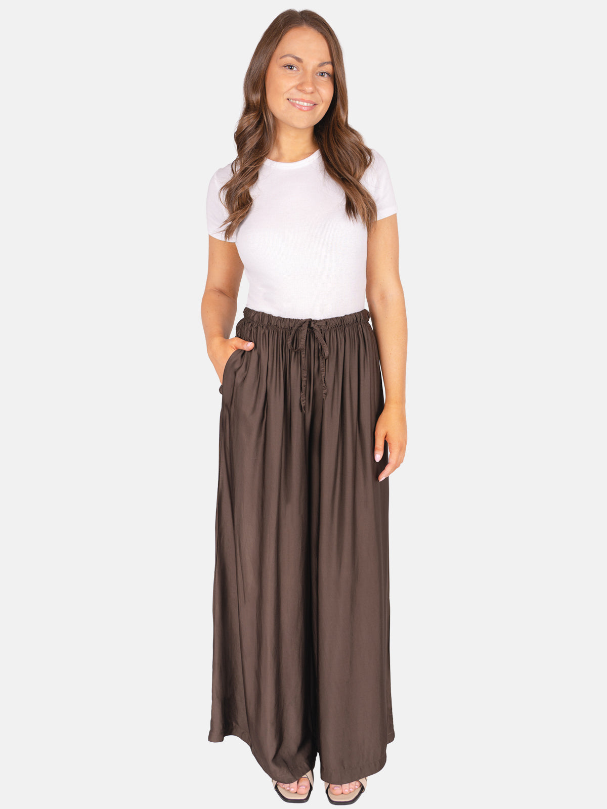 Satinhose loose fit - Bianca