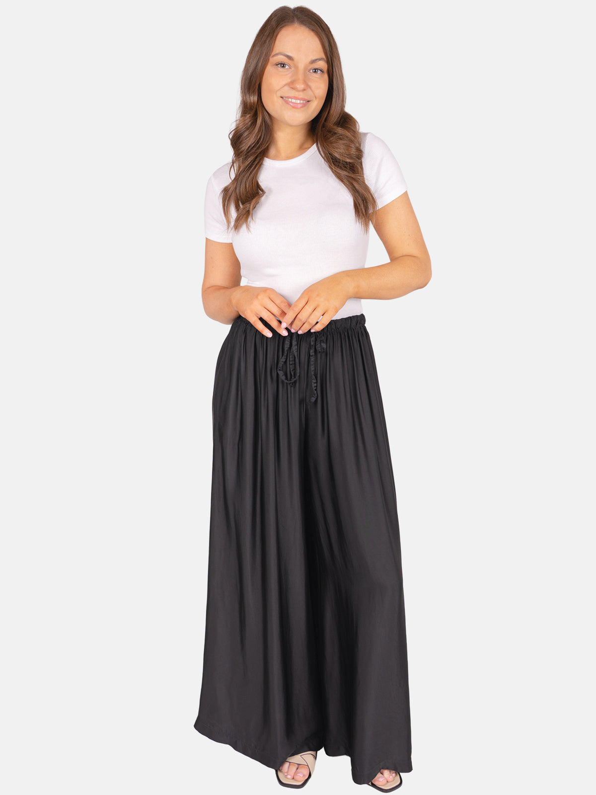 Satinhose loose fit - Bianca