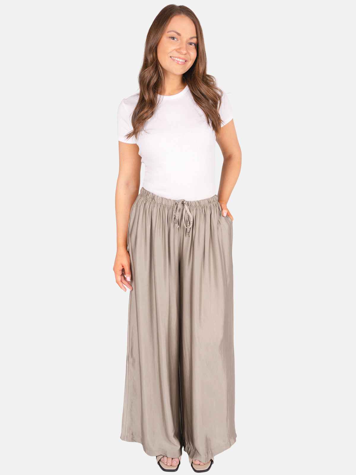 Satinhose loose fit - Bianca