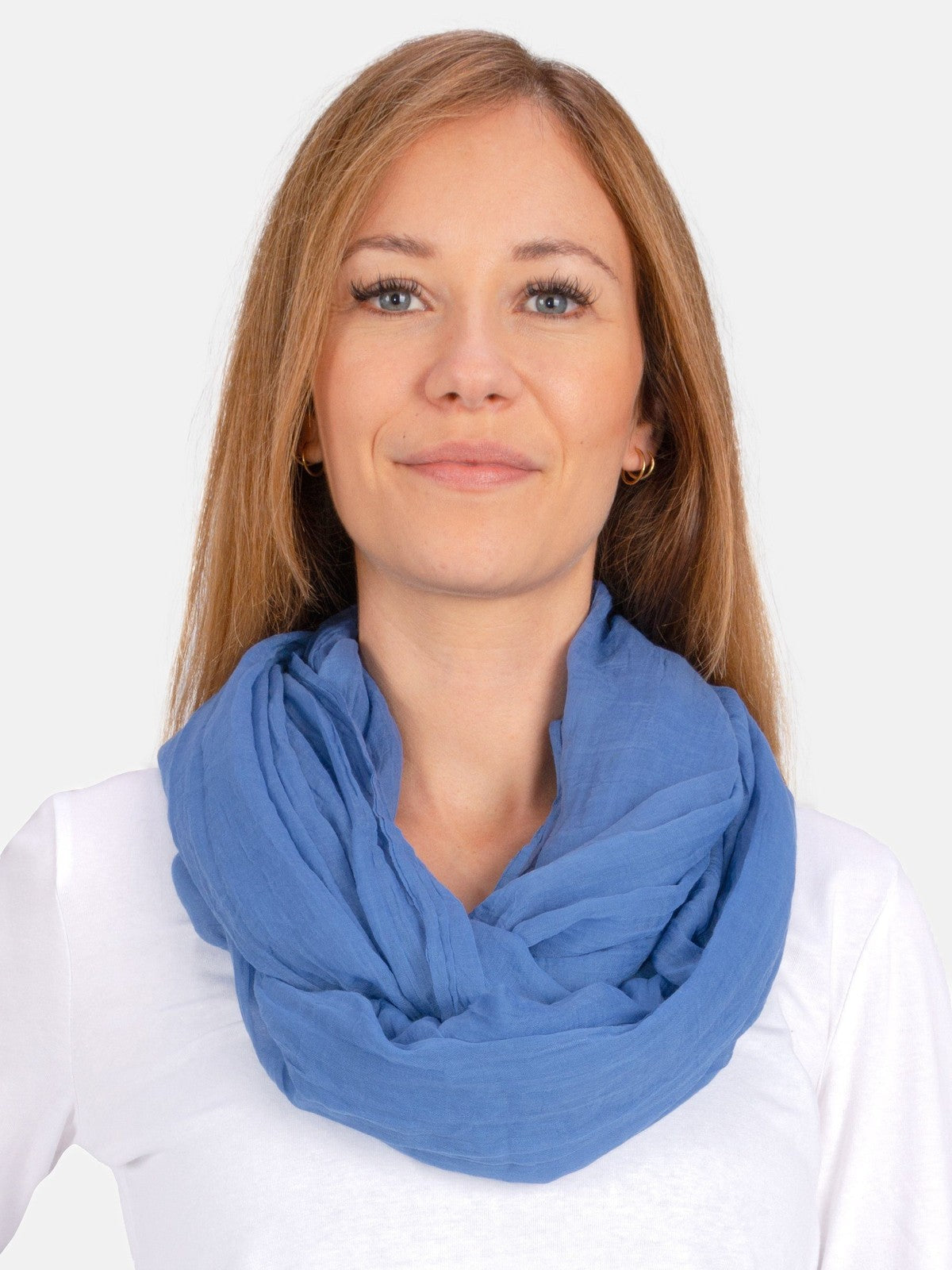 Loop Carina in Jeansblau #Farbe_Jeansblau