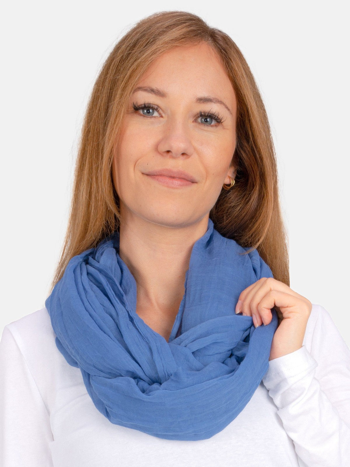 Loop Carina in Jeansblau #Farbe_Jeansblau