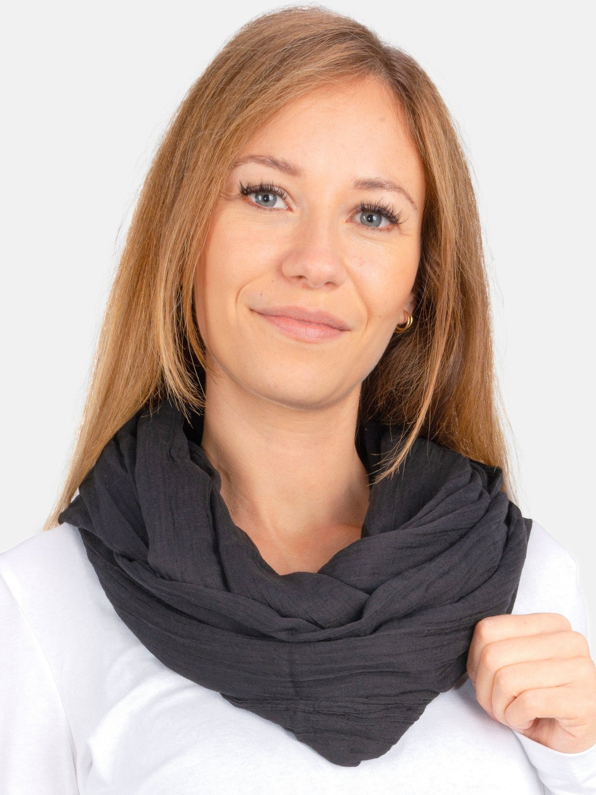 Loop Carina in Schwarz #Farbe_Schwarz