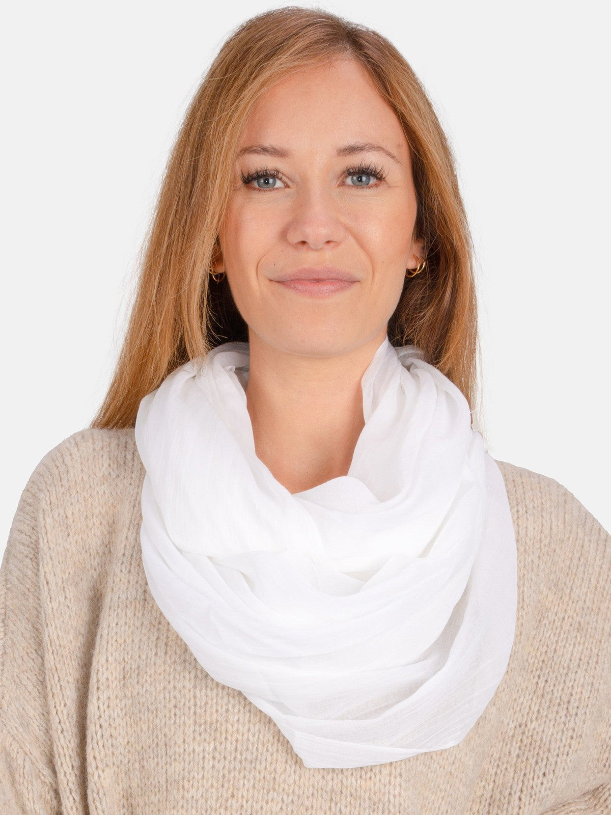 Loop Carina in Weiß #Farbe_Weiß
