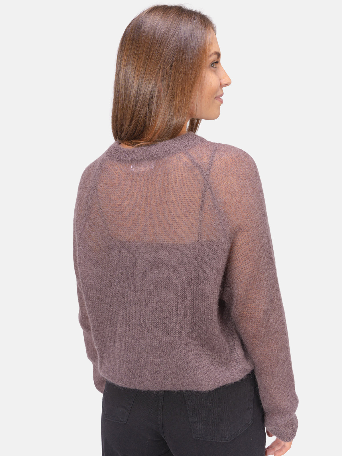 Mohair Strickpullover Chelsea #Farbe_Dark Taupe