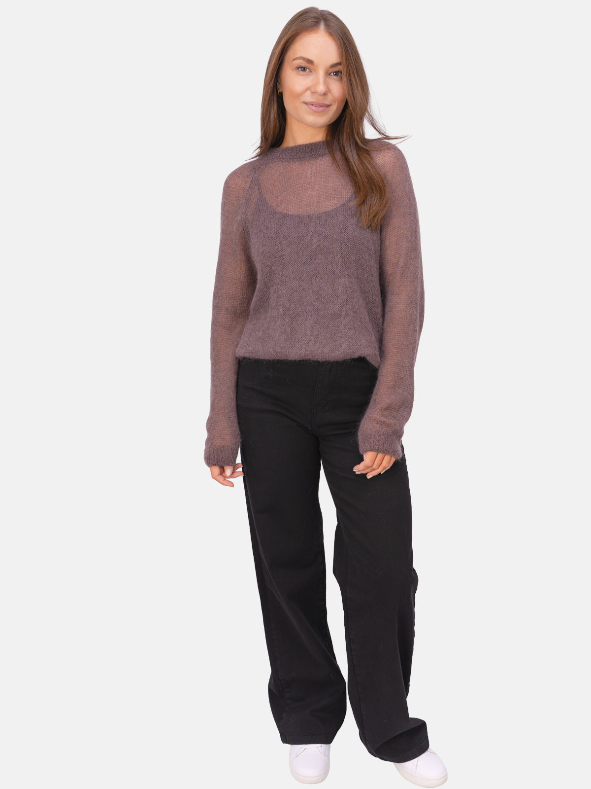 Mohair Strickpullover Chelsea #Farbe_Dark Taupe